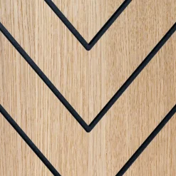 Sisustuslevy Maler Louvre Chevron, 12x616x616mm, mdf, ympäripontattu, eri värejä