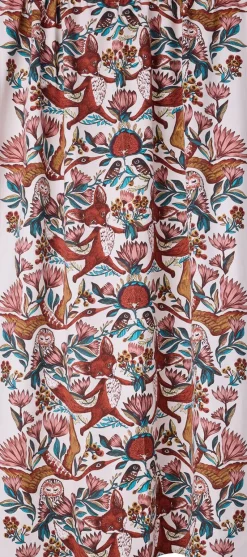 Sivuverho Vallila Fabula, 140x240cm, monivärinen