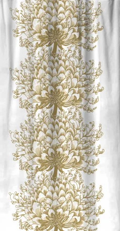 Sivuverho Vallila Memento, kulta, 140x240 cm