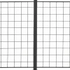 Säleikköpaneeli Hortus 2 kpl 100x100cm sis, 3 tolppaa musta