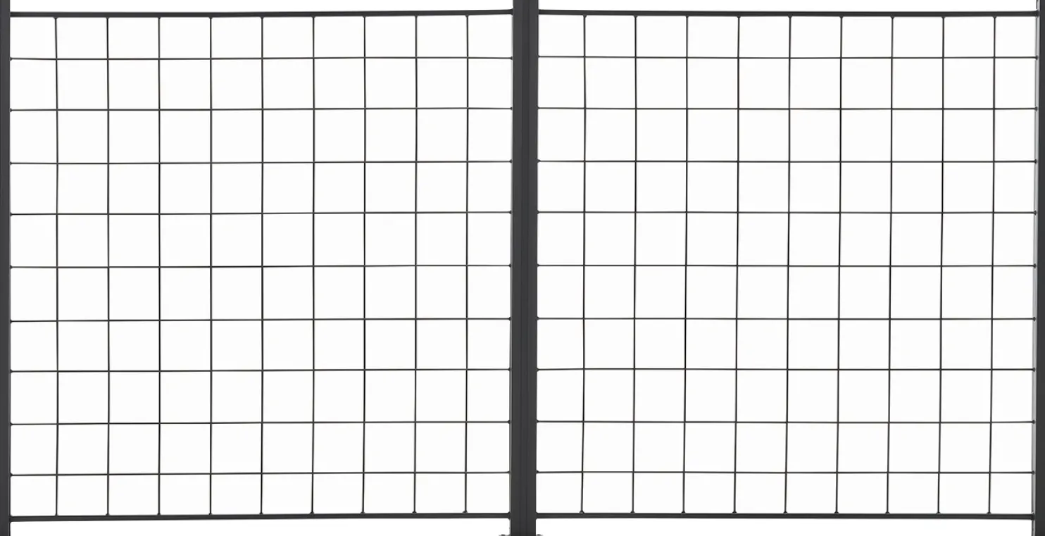 Säleikköpaneeli Hortus 2 kpl 100x100cm sis, 3 tolppaa musta