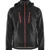 Softshell-takki Blåkläder 4749 musta/punainen