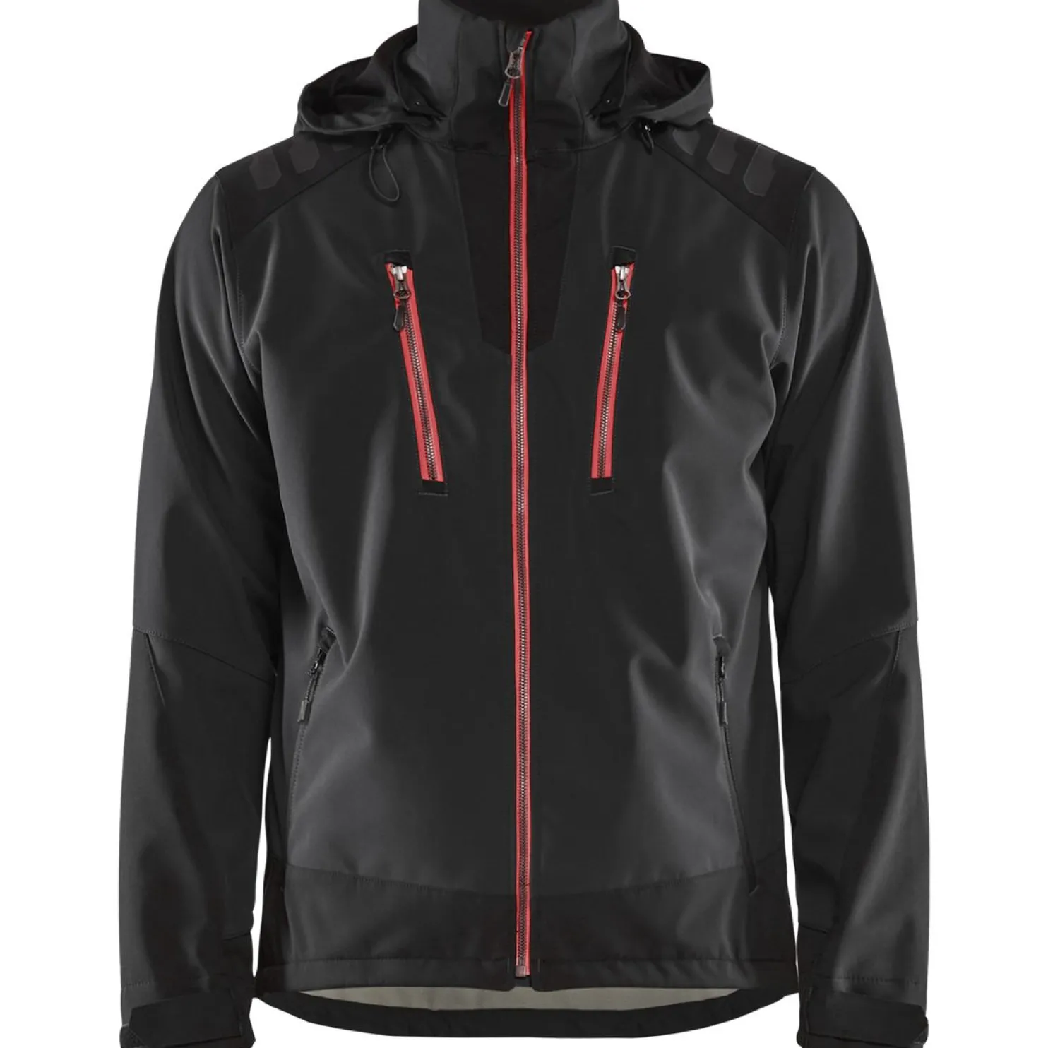 Softshell-takki Blåkläder 4749 musta/punainen