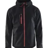 Softshell-takki Blåkläder 4949 musta/punainen