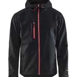 Softshell-takki Blåkläder 4949 musta/punainen