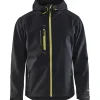 Softshell-takki Blåkläder 4949 musta/keltainen