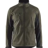 Softshell-takki Blåkläder 4950 oliivinvihreä/musta