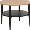 Sohvapöytä Home4You HECTOR 60x60xK45 cm, saarni/musta