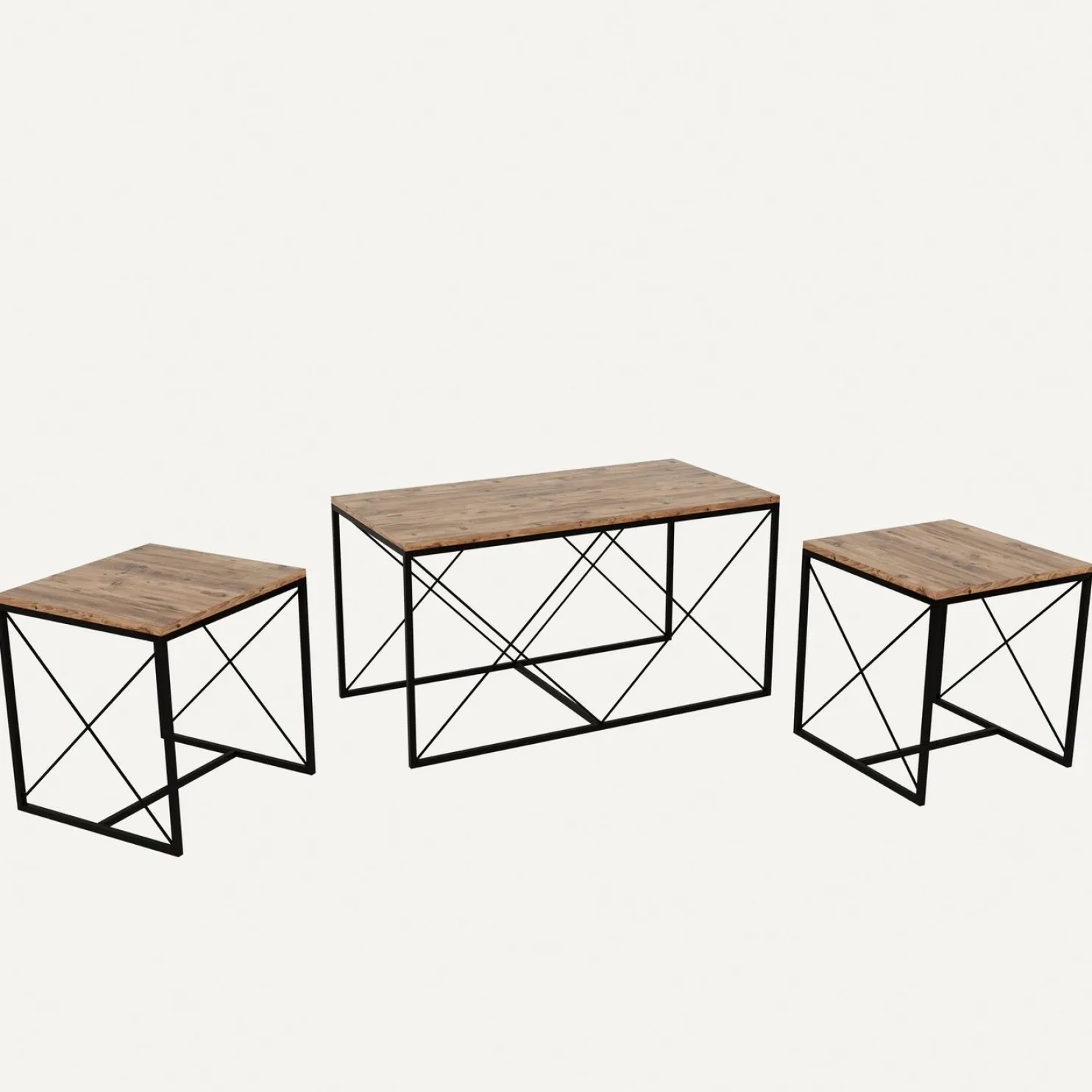 Sohvapöytäsetti Linento Furniture Defne, eri värejä