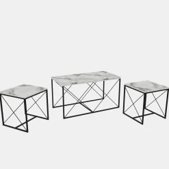 Sohvapöytäsetti Linento Furniture Defne, eri värejä