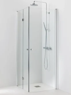 Suihkukulma Vihtan Ocean 3+5 900/900 mm kääntyvä + taittuva suora kirkas lasi
