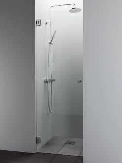 Suihkuovi Vihtan Elegance 9 kirkas lasi eri kokoja eri värejä