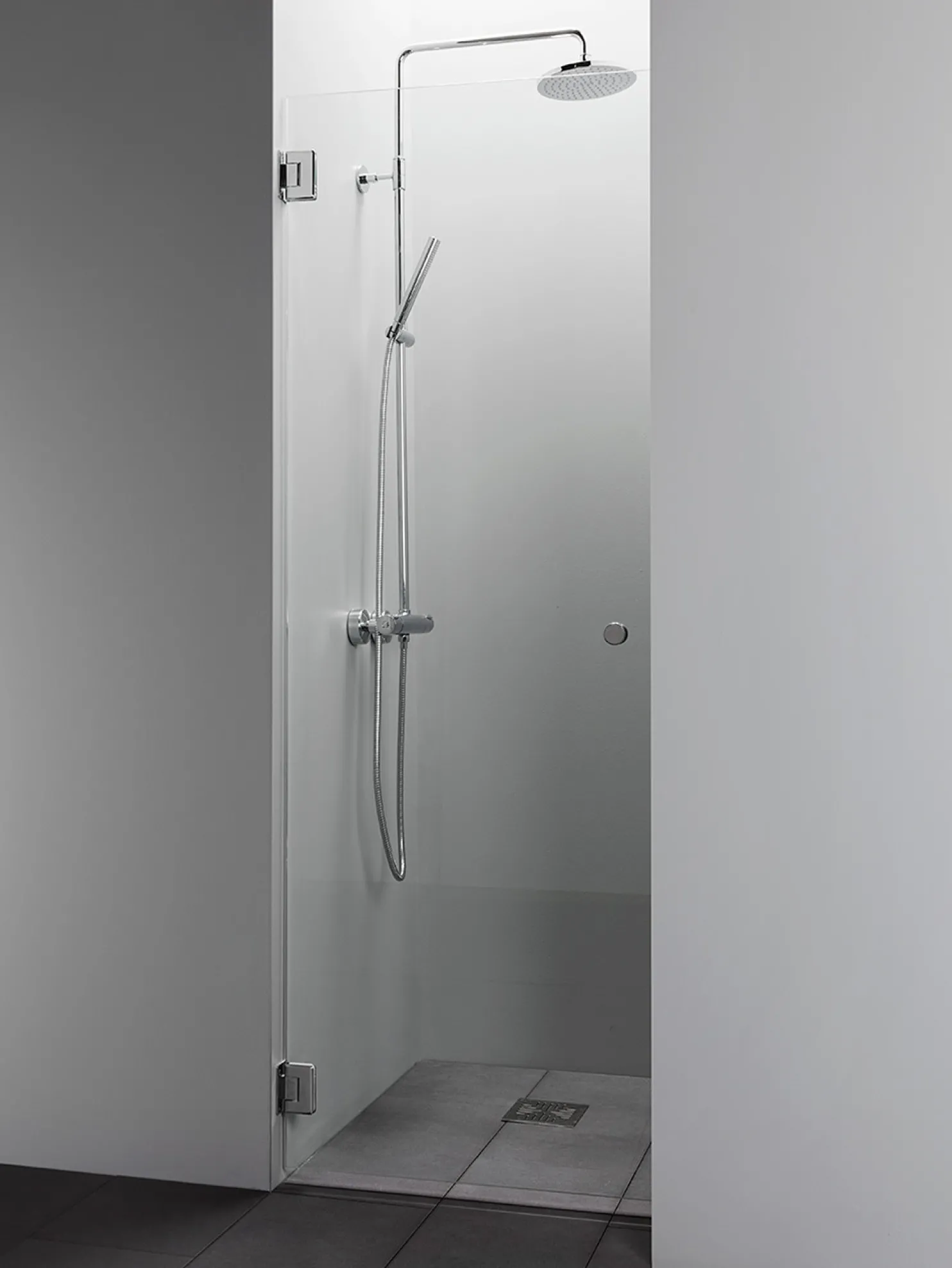Suihkuovi Vihtan Elegance 9 kirkas lasi eri kokoja eri värejä