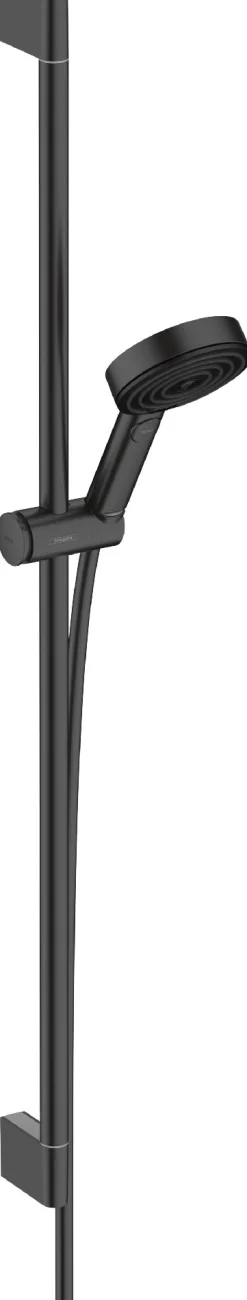 Suihkusetti Hansgrohe Pulsify Select S 105 3jet Relaxation Ecosmart, 90 cm suihkutanko, mattamusta