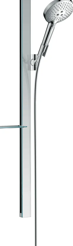 Suihkusetti Hansgrohe Raindance Select S 120 3jet Ecosmart, 90 cm tanko, saippuakuppi, kromi