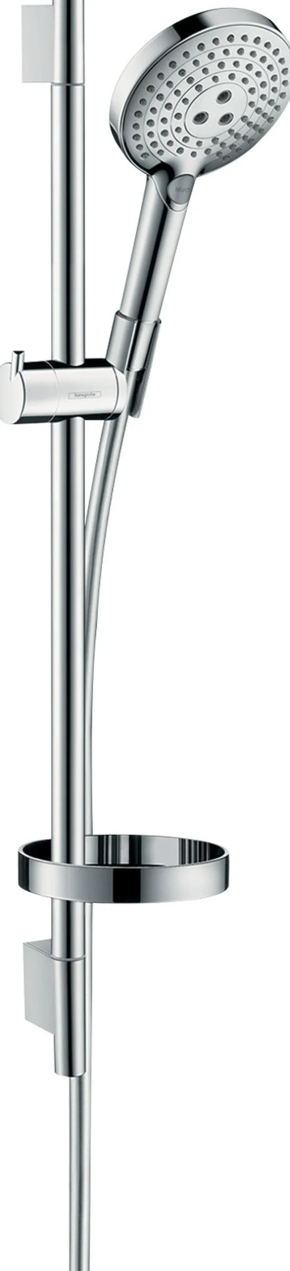 Suihkusetti Hansgrohe Raindance Select S 120 3jet Ecosmart, tanko 65 cm, saippuakuppi, kromi
