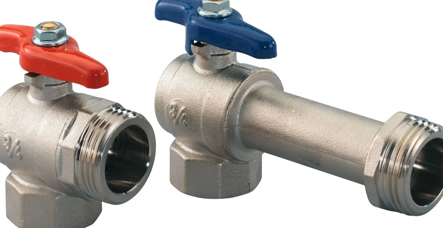 Sulkuventtiilipari Uponor Vario 3/4" G1 kulma