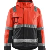 Talvitakki Blåkläder 4870 Highvis huomiopunainen/musta