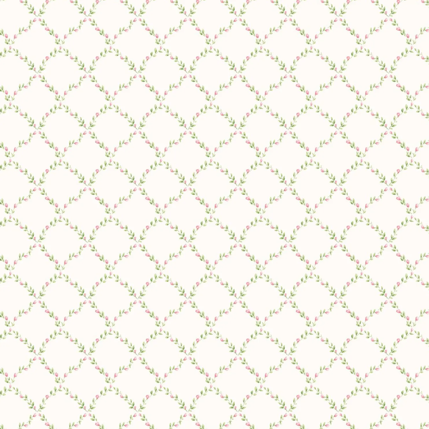 Tapetti Galerie Miniatyrer G67903-07, kukka, ruutu