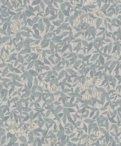 Tapetti Sandberg Linnea, non-woven, romanttinen, vaaleansininen
