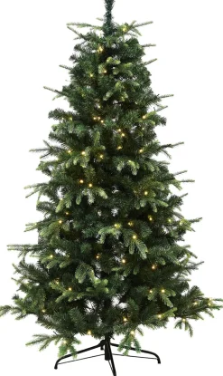 Tekojoulukuusi Nordic Winter Viga 140cm PE/PVC LED-valoilla