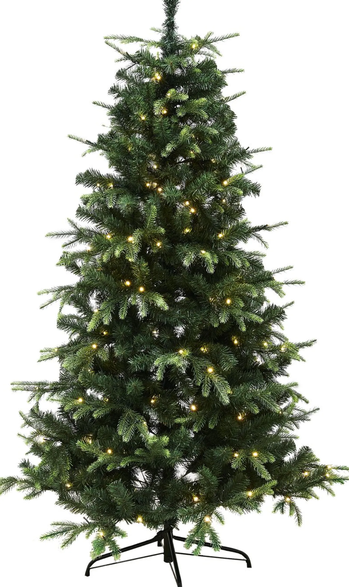 Tekojoulukuusi Nordic Winter Viga 140cm PE/PVC LED-valoilla