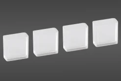 Telinejalat Elfa Classic 20x10x20 mm 4 kpl läpikuultava