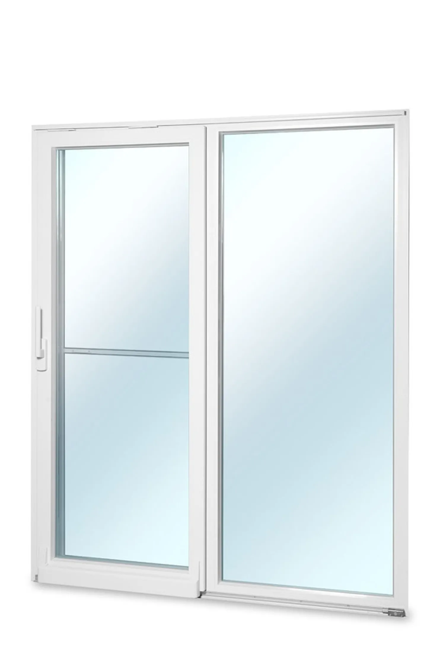 Terassin liukuovi Seicom Portal PSK 200Z A 3K, PVC, 2-osainen, 3-lasinen mittatilausovi