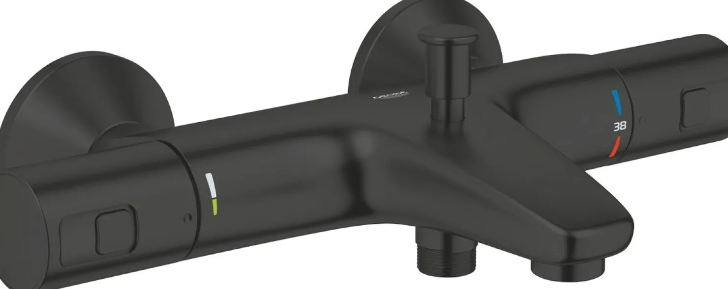 Termostaattihana Grohe Precision Start juoksuputkella, musta