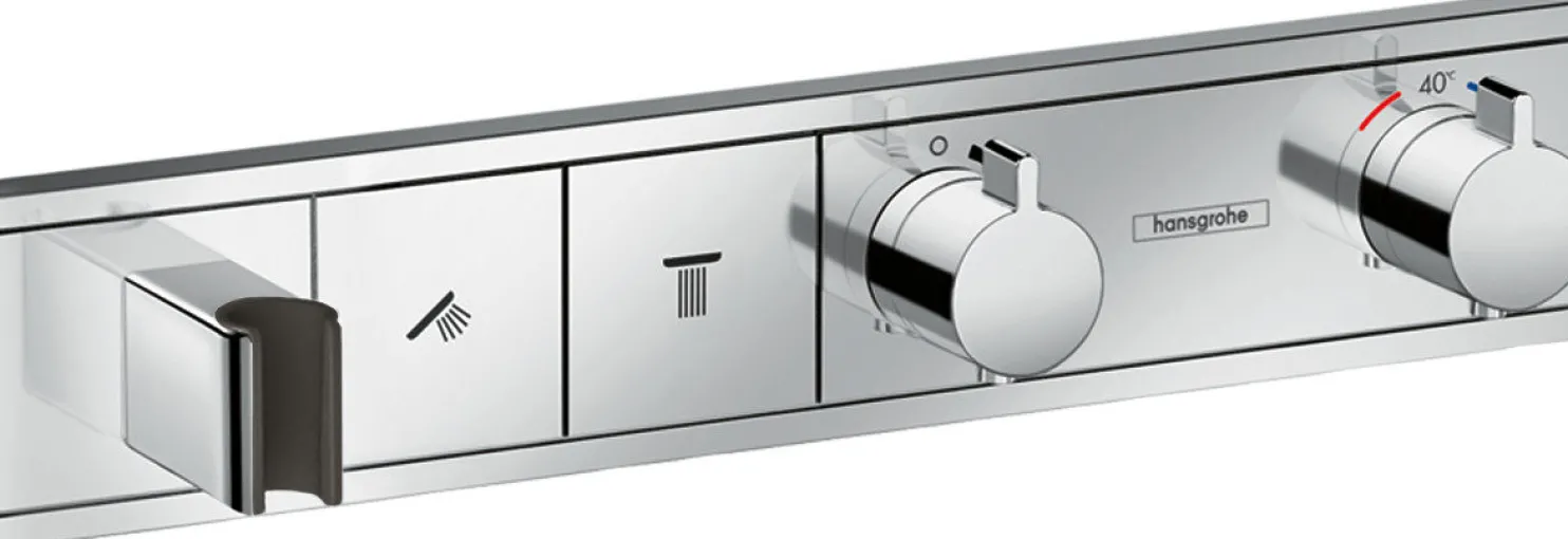 Termostaatti Hansgrohe RainSelect FixFit Porter, 2:lle toiminnolle, piiloasennus, kromi