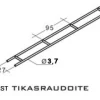 Tikasrauta 4000x27x3.7mm, RST, 10kpl/pkt