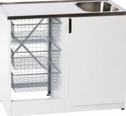 Tiskipöytä allaskaapilla Nimo TB 1000, 1 ovi, 900x1000x600 mm