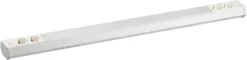 Työpistevalaisin M-Light Cindy Pro LED T8, kytkin, 2 x pistorasia, valkoinen, eri kokoja