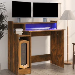 Työpöytä LED-valoilla 97x45x90cm, eri värejä