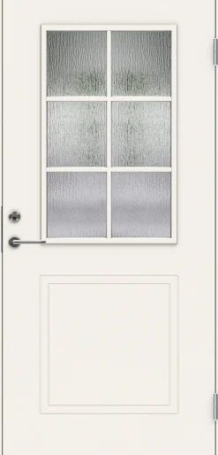 Ulko-ovi Swedoor Clever P-400, 9-10x21, maalattu valkoinen NCS S 0502-Y, karmi 105mm