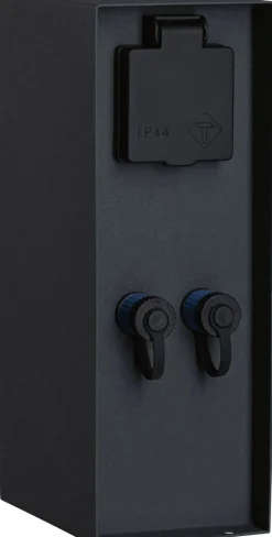 Ulkopistorasiapylväs Paulmann Plug & Shine Rio, IP44, antrasiitti