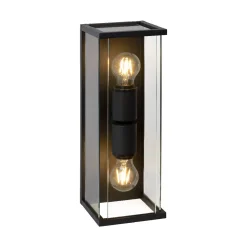 Ulkoseinävalaisin Lucide Claire 400x140mm 2x15W antrasiitti