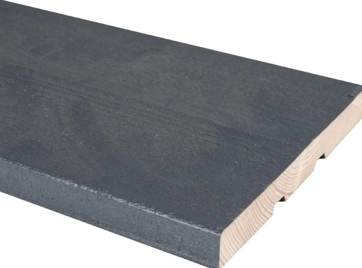 Ulkoverhouslauta JR-Wood, pintamaalattu, harmaa RR23/RAL 7024, eri vaihtoehtoja