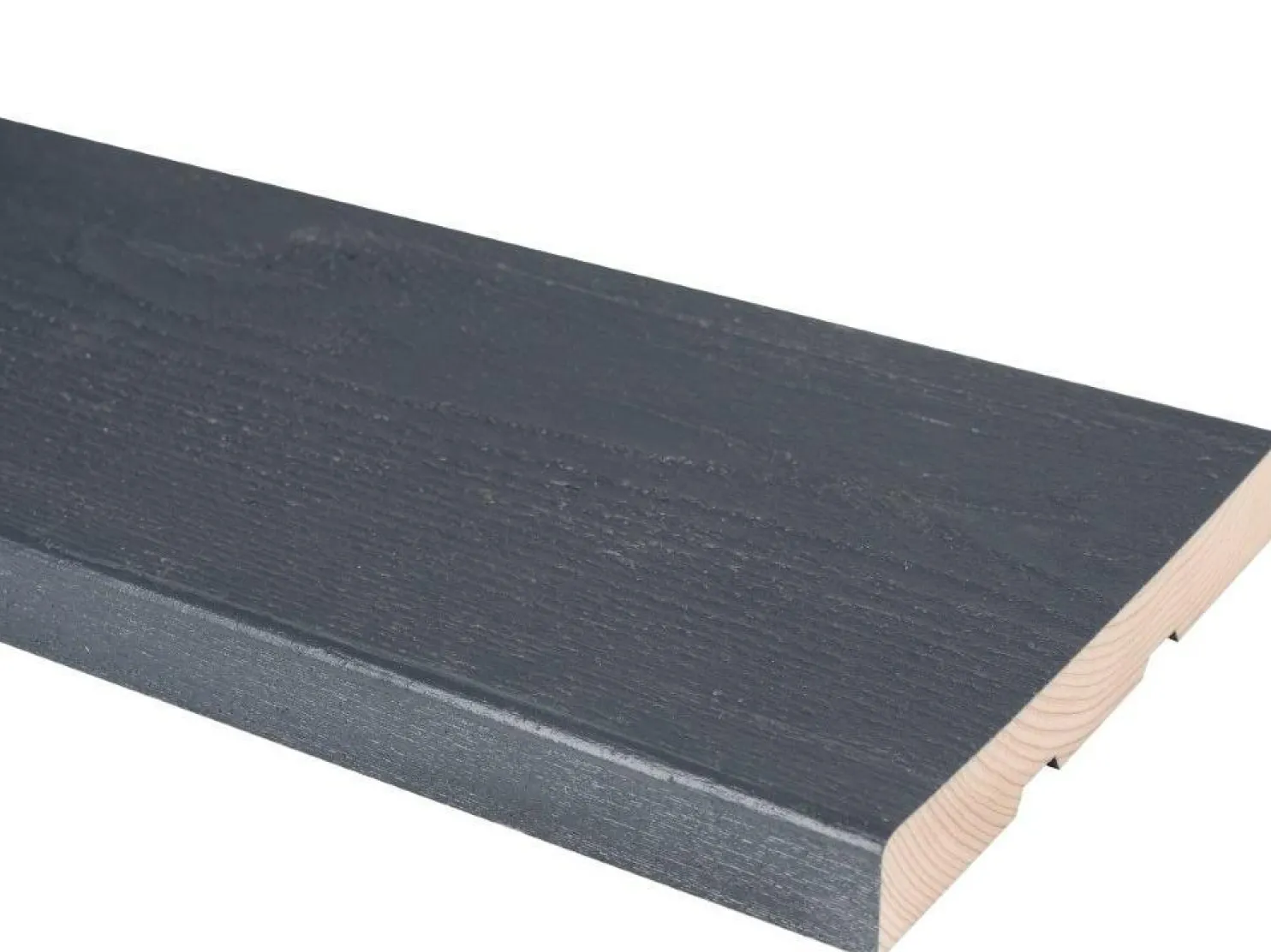 Ulkoverhouslauta JR-Wood, pintamaalattu, harmaa RR23/RAL 7024, eri vaihtoehtoja