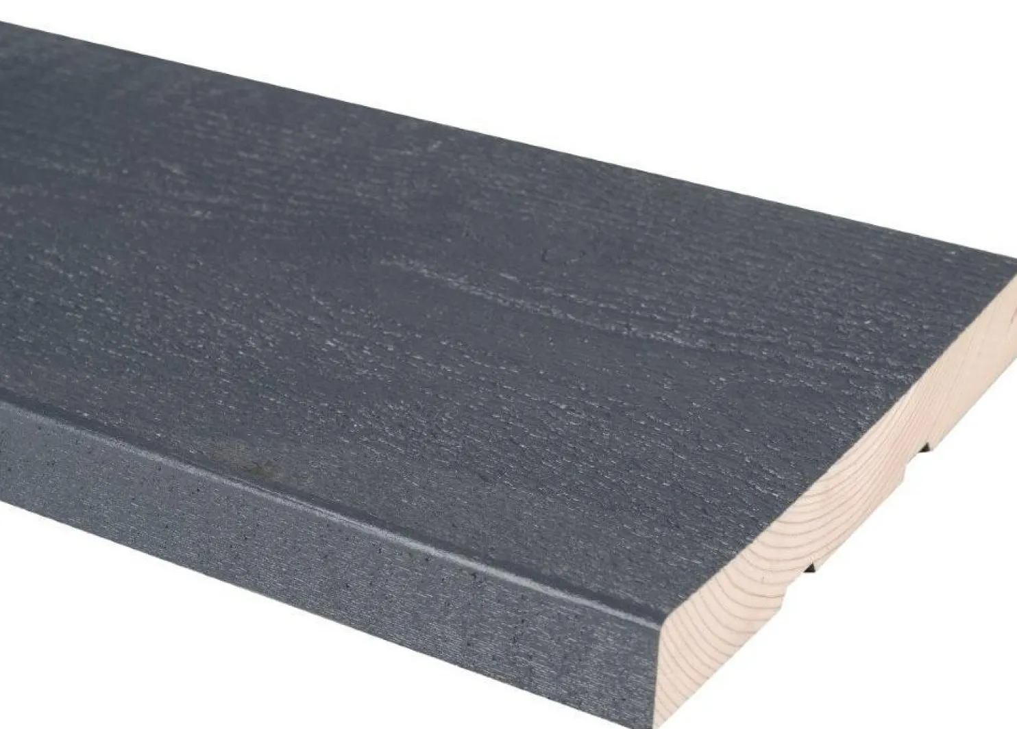 Ulkoverhouslauta JR-Wood, pintamaalattu, harmaa RR23/RAL 7024, eri vaihtoehtoja