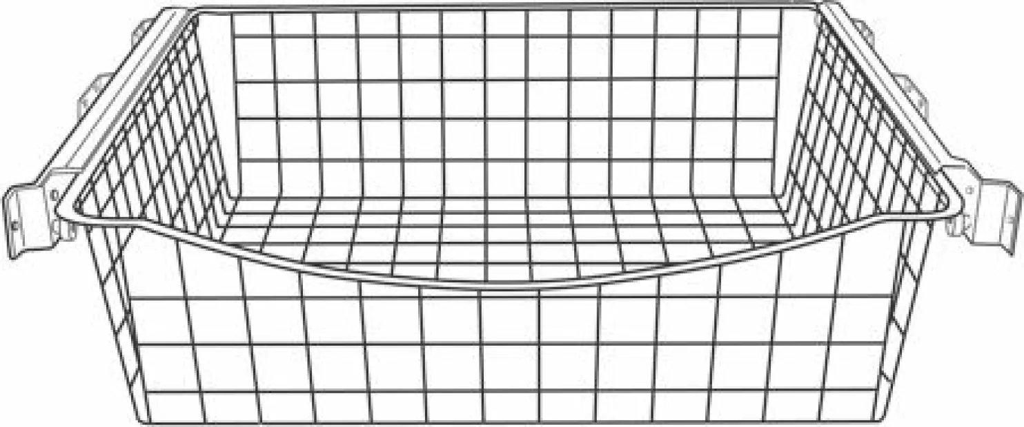 Ulosvedettävä lankakori Norscan Roller, M60, 400x150mm, antrasiitti
