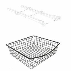 Ulosvedettävä lankakori Norscan Roller M40 500x150 mm valkoinen