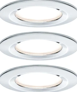 Upotettava LED-valaisin Paulmann Nova Rigid, 3kpl, IP44, Ø78mm, GU10, 6.5W, 460lm, 2700K, himmennettävä, eri värejä