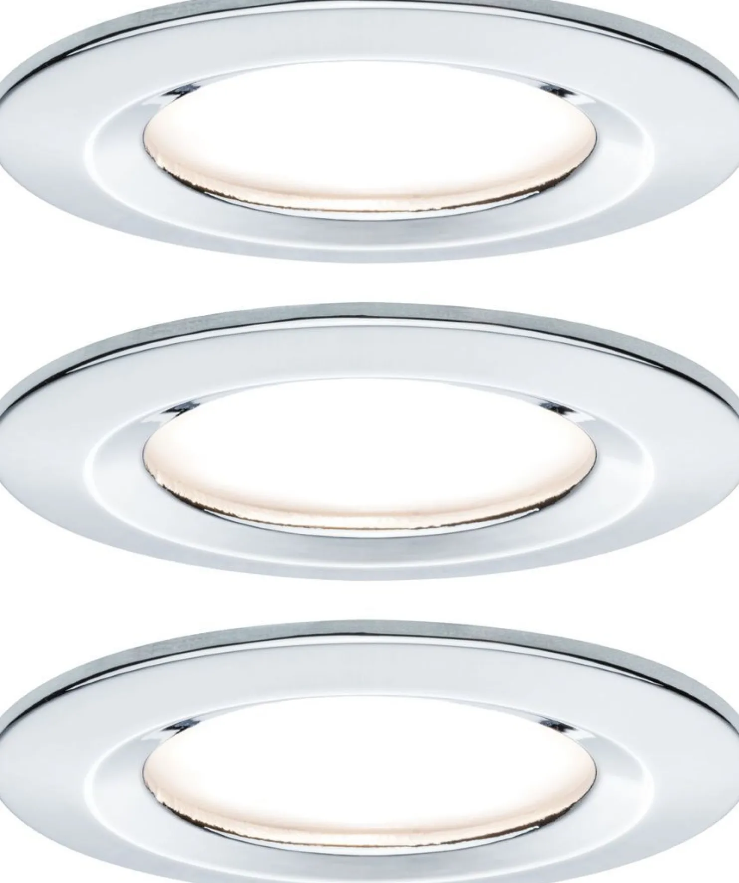 Upotettava LED-valaisin Paulmann Nova Rigid, 3kpl, IP44, Ø78mm, GU10, 6.5W, 460lm, 2700K, himmennettävä, eri värejä
