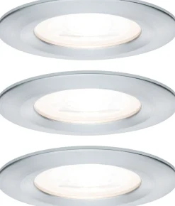 Upotettava LED-valaisin Paulmann Nova Rigid, 3kpl, IP44, Ø78mm, GU10, 6.5W, 460lm, 2700K, himmennettävä, eri värejä