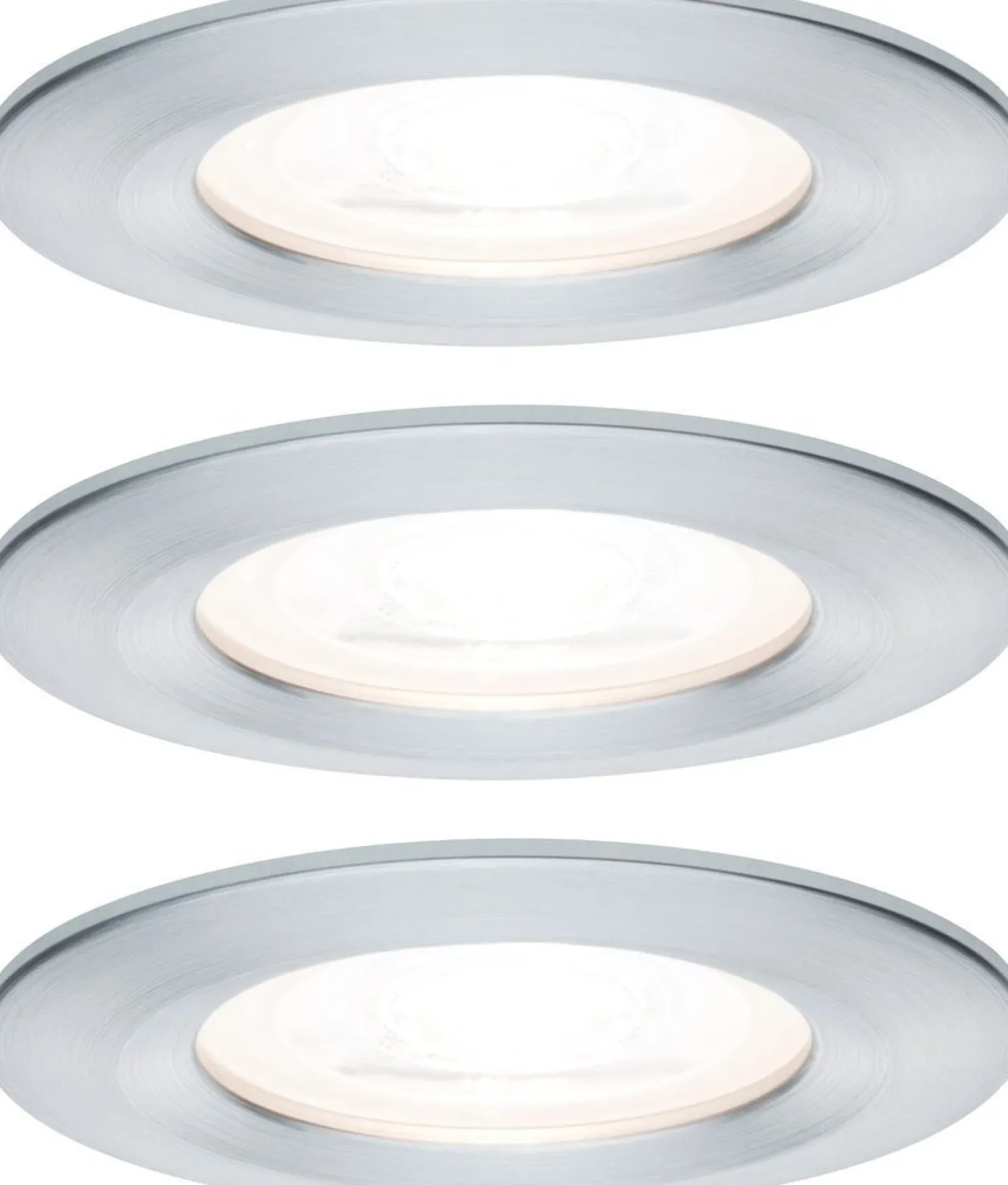 Upotettava LED-valaisin Paulmann Nova Rigid, 3kpl, IP44, Ø78mm, GU10, 6.5W, 460lm, 2700K, himmennettävä, eri värejä