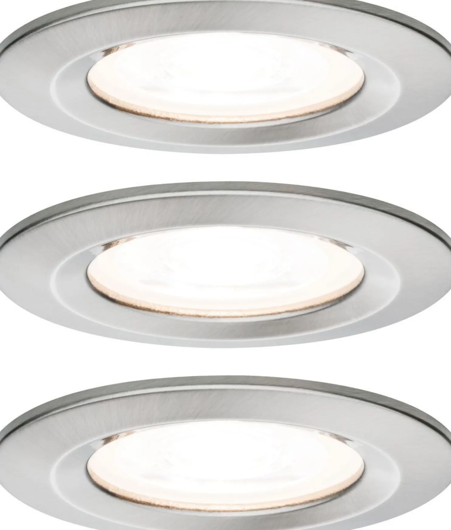 Upotettava LED-valaisin Paulmann Nova Rigid, 3kpl, IP44, Ø78mm, GU10, 6.5W, 460lm, 2700K, himmennettävä, eri värejä