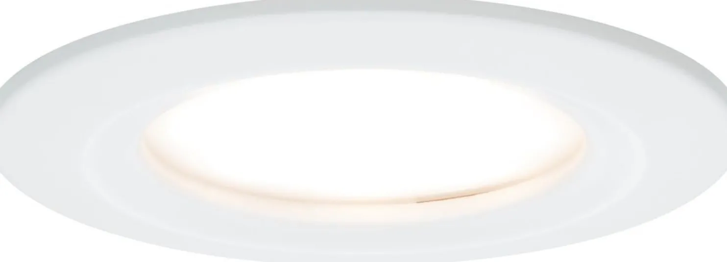 Upotettava LED-valaisin Paulmann Nova Plus Coin Rigid, IP44, Ø78mm, 6W, 470lm, 2700K, himmennettävä, mattavalkoinen