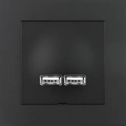 USB-latauspistorasia ELKO Plus 2,1A musta