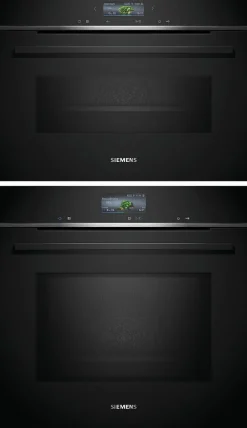 Uuni ja mikroaaltouuni Siemens HM736G1B1-CM724G1B1, musta